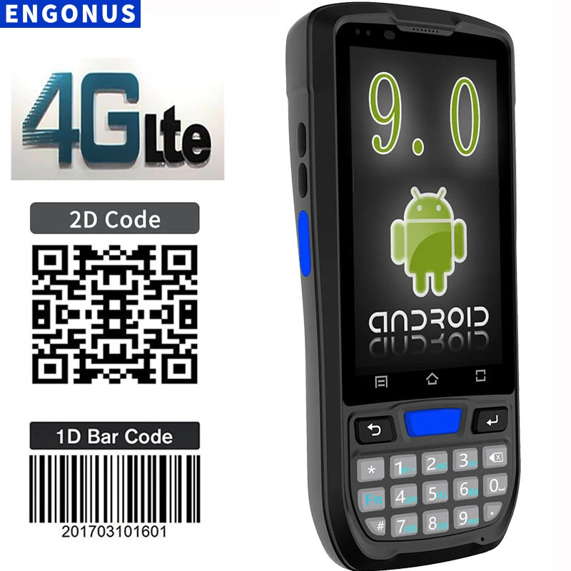 2021 NEW android9.0 pda barcode laser scanner handheld pda qr code rugged pda NFC  WIFI Free-Issue SDK