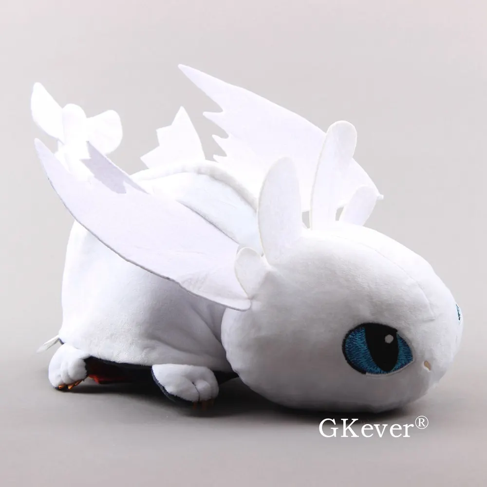 Беззубик изменения в Lightfury Плюшевые игрушки 25*45*19 см(две стороны) Как приручить дракона мягкие куклы Детский подарок