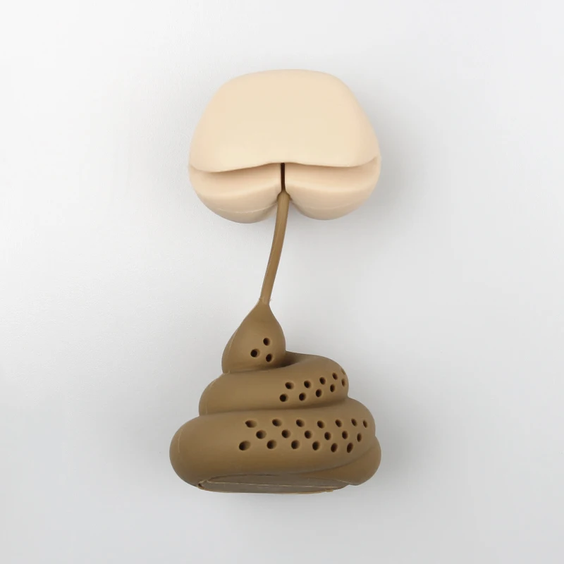 

Silicone Poop Shape Tea Infuser Tea Ball Strainers Tea Strainer Filters Funny Tea Interval Diffuser for Brewing Loose Leaf Tea