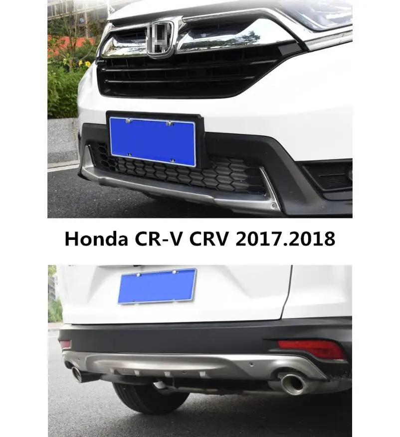 

For Honda CR-V CRV 2017.2018 BUMPER GUARD BUMPER Plate High Quality Stainless Steel Front+Rear Auto Accessories