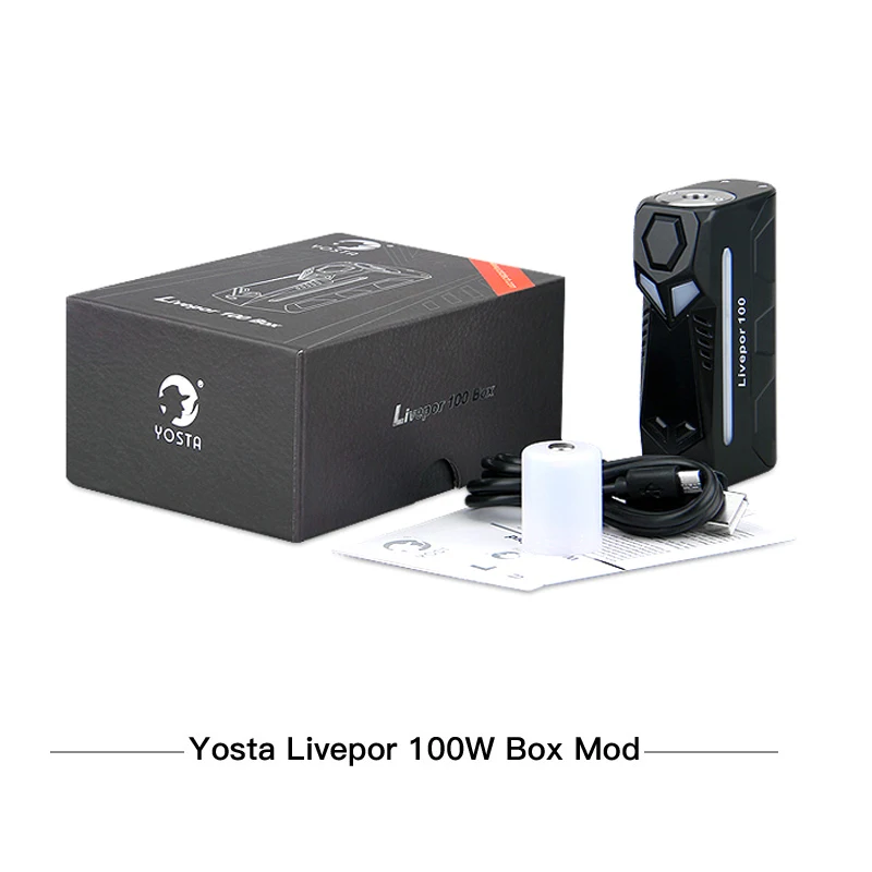 Боксмод Yosta Livepor 100 Вт электронная сигарета вейп испаритель с поддержкой батареи