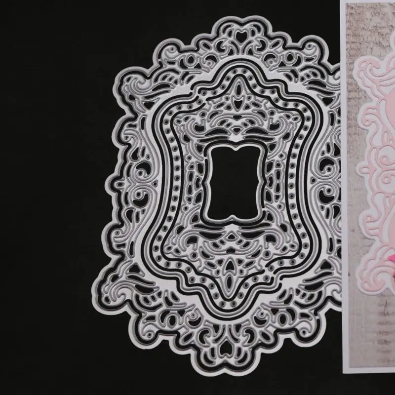 Hollow Invitation Lace Metal Cutting Dies Stencil DIY Scrapbooking Album Stamp Paper Card Embossing - 4.00016E+12