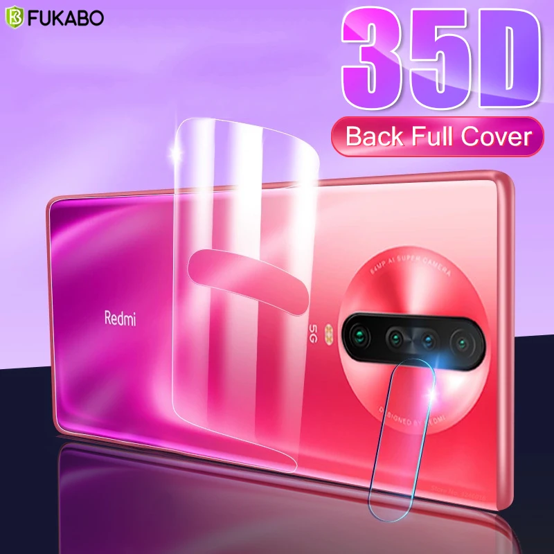 

35D Full Cover Back Hydrogel Film For Xiaomi Redmi K30 Note 7 8 Pro 5 mi 10 Screen Protector For Xiaomi mi Note 10 9t Pro 9 Lite