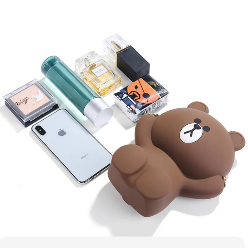 Мультяшная женская сумка-мессенджер с медведем, женская сумка на плечо для мобильного телефона Samsumg huawei Xiaomi, телефонная Коробка Чехол для iPhone 8 Plus