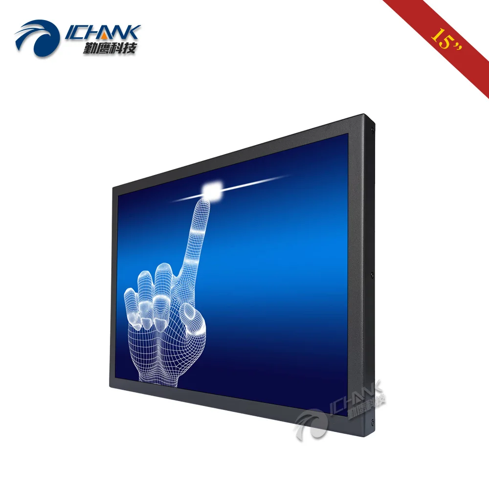 ZB150TC-V59/15 дюймов 1024x768 настенный металлический чехол сенсорный дисплей/15 дюймов HDMI промышленный четырехпроводный сенсорный ПК-монитор