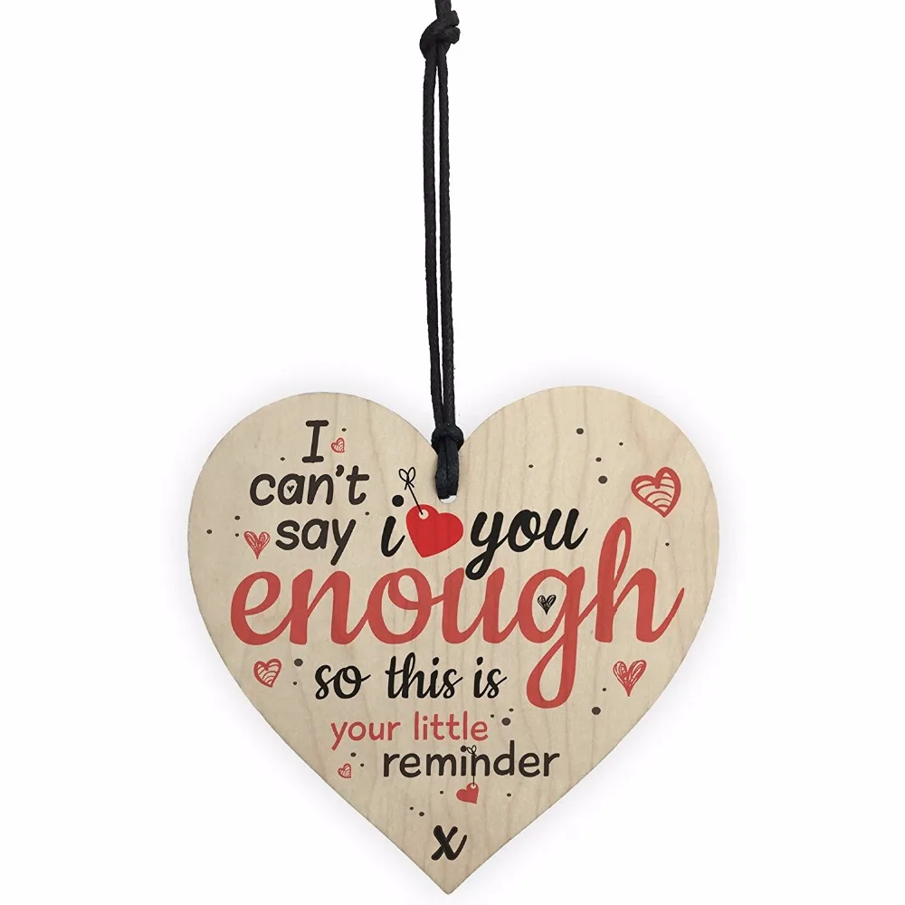 1-Meijiafei-Love-You-Enough-Wooden-Hanging-Heart-Anniversary-Bestfriend-Girlfriend-Boyfriend-Family-Sign-Gifts