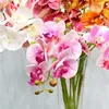Fausse fleur en plastique, 2 fourchettes, imprimé en 3d, papillon, orchidée verte, décoration intérieure de table idyllique, de pays ► Photo 2/6