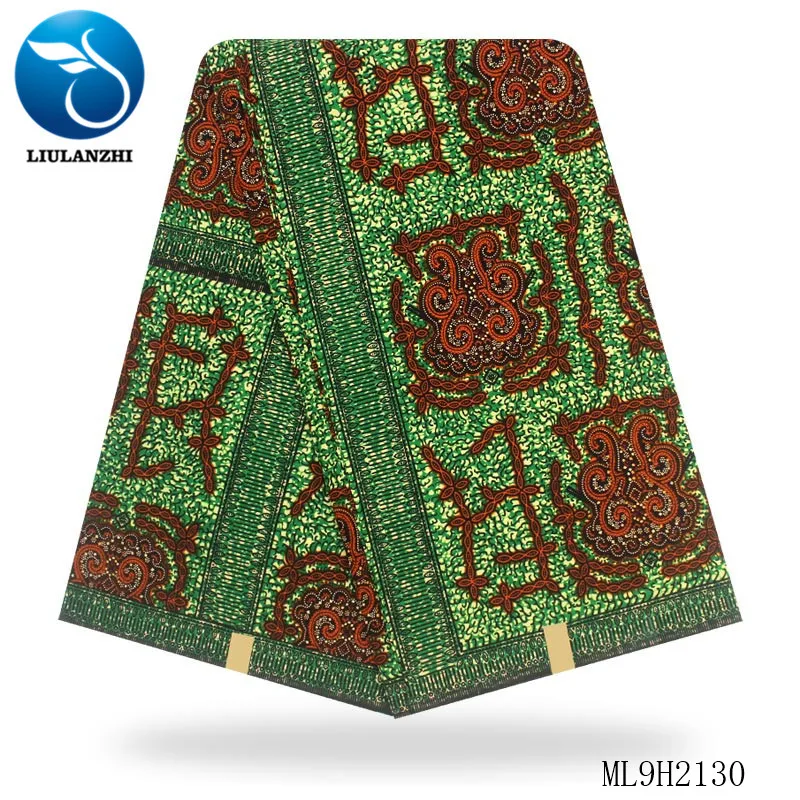 LIULANZHI нигерийское Хлопковое платье Анкара печатает воск материал для шитья воск хлопок нигерийский Tissu Printting ML9H2117-30