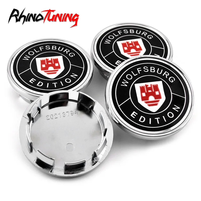 

20pcs 66mm 56mm Car Wheel Center Cap for Rims Hub Cover Wolfsburg Edition Emblem Auto Accessories