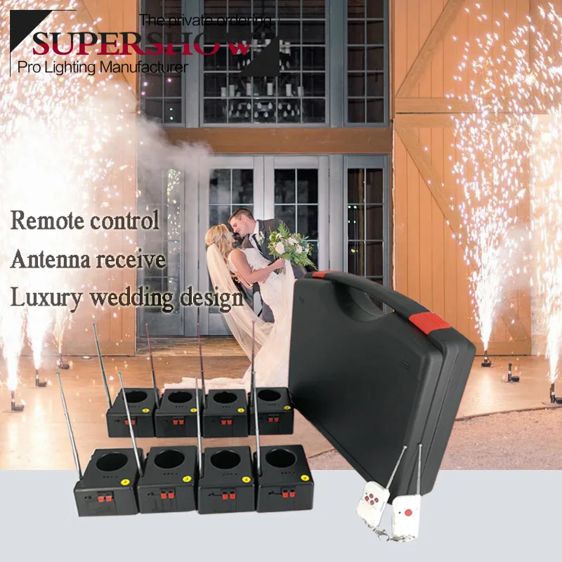 wireless remote 1case 8 Base cold firework Ignition & spark firing