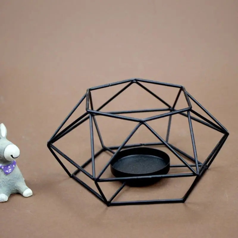Американский стиль 3D геометрический подсвечник металлический подсвечник для свадебного украшения дома