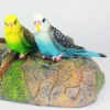 Creative Simulation Parrot Parakeet Miniature Landscape Ornament Animal Model Lawn Figurine Artificial Bird Photography Props ► Photo 2/6