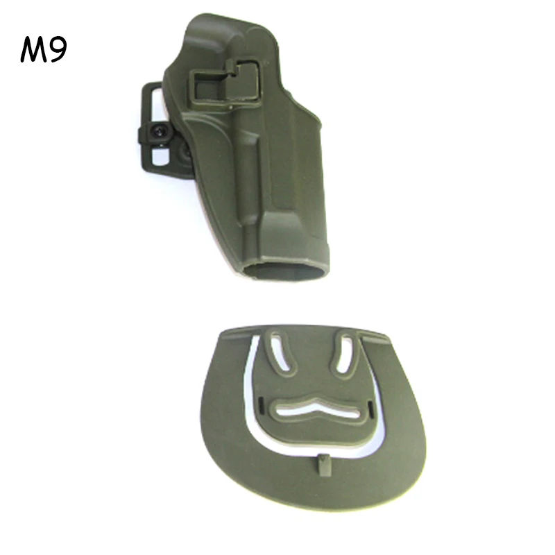 green M9 holster Тактический страйкбольный пистолет кобура для Glock17 Кольт 1911 Beretta M9 USP P226 Пистолет Чехол для переноски правшей БОЕВОЙ ОХОТНИЧИЙ пистолет кобура - Цвет: green M9 holster