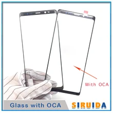 5 шт. ЖК-дисплей фронтальный сенсорный экран стеклянный объектив с OCA клей для Samsung Galaxy S8 g950 S8Plus S9 S10 Note 8 9 внешнее стекло+ OCA пленка