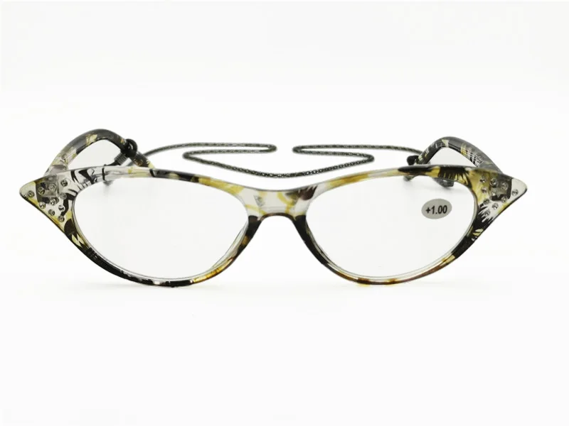 Мода cateye форма очки для чтения S5022 акриловые бриллианты украшения с подвеской