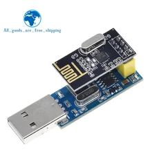 Yeni CH340T USB seri Port adaptörü kurulu + 2.4G NRF24L01 + kablosuz modülü Arduino için