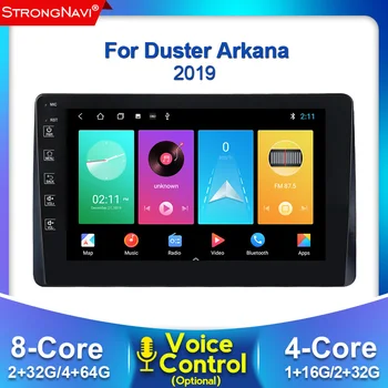 

DSP Android 10 2din 4+64G Car Radio Multimedia Video Player For Renault Duster Arkana 2019 GPS Navigation support carplay WIFI