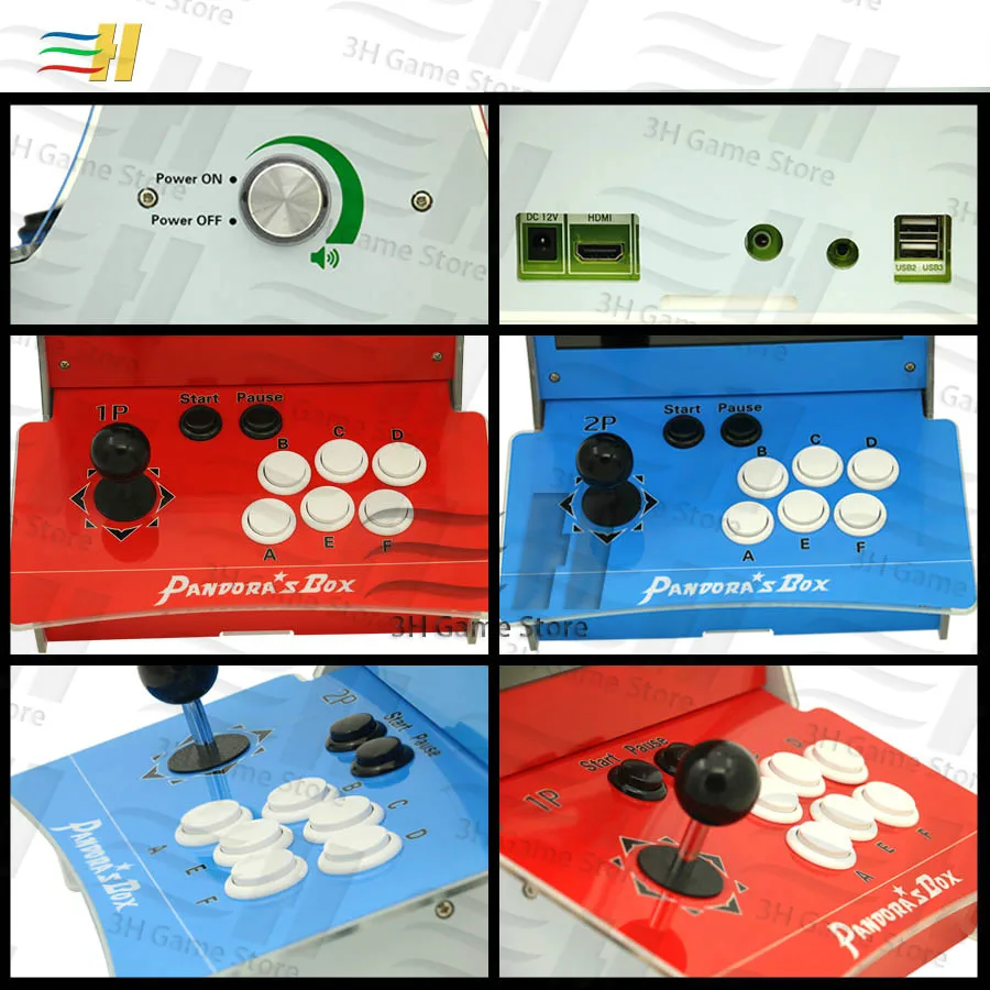 Pandora box 9d 2500 в 1 мини аркадная 2 игрока бартоп имеет 3P 4P игры usb подключение геймпад поддержка 3d tekken Mortal Kombat