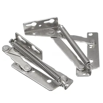 

2x 80 degree Sprung Hinges Cabinet Door Lift Up Stay Flap Top Support Cupboard Kitchen