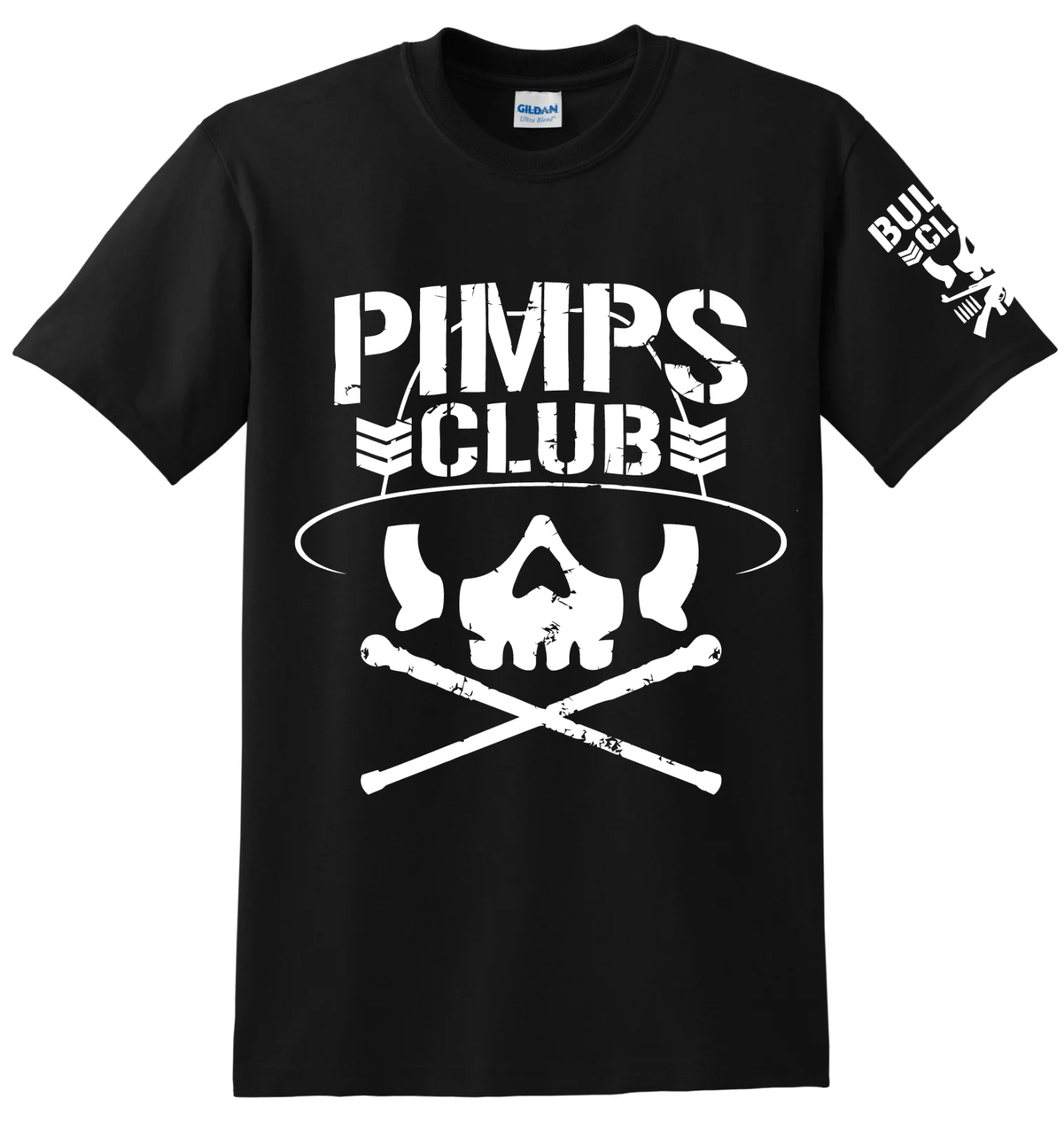 Лучшая футболка для клуба PIMPS Токио NJPW Япония Pro борьба пуля злодей хлопковая