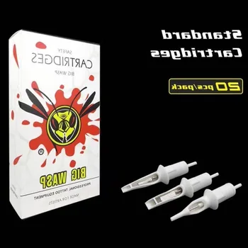 

BIG WASP 20PCS Cartridges Tattoo Needle Tubes 1RL Round Liner 1 BIG WASP NeedlesSupply BWN-C1001RL#