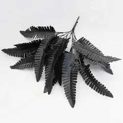 Elegant Burgundy Persian Grass Artificial Floral Arrangement for Wedding and Home Decor (Black)