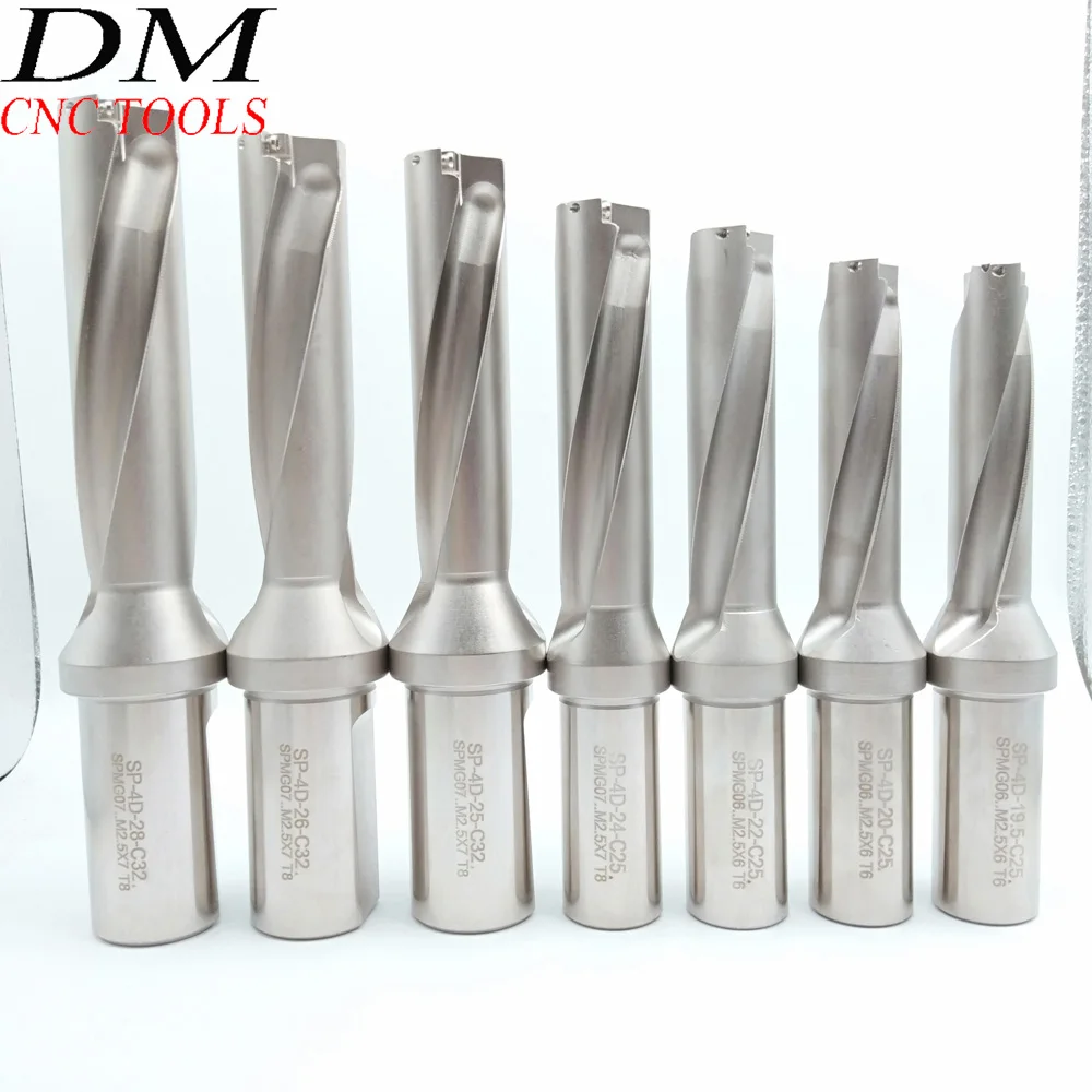 

Fast drill bit water jet drill violent drill U drill SP-19.5/20/22/24-4D-C25 SP-25/26/28-4D-C32 4D double diameter