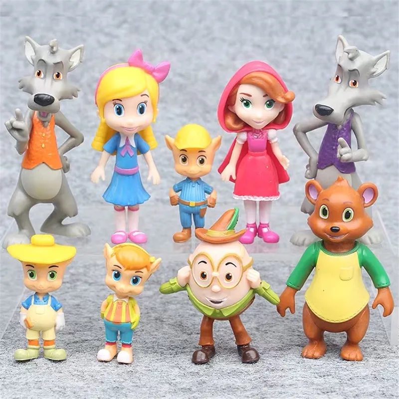 9 шт./компл. Goldie and Bear золотые и три медведя Большой плохой волк Красная Шапочка