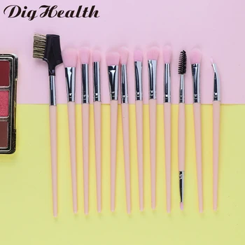 

Dighealth 12 pcs Makeup Brushes Set For Foundation Powder Blush Eye Shadow Concealer Lip Eye Make Up Brush Beauty Tools