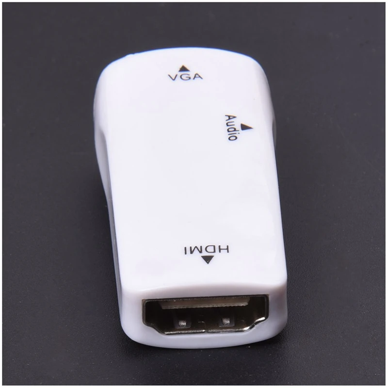 1080P HDMI Женский к VGA Женский видео конвертер адаптер с 3,5 мм аудио кабель