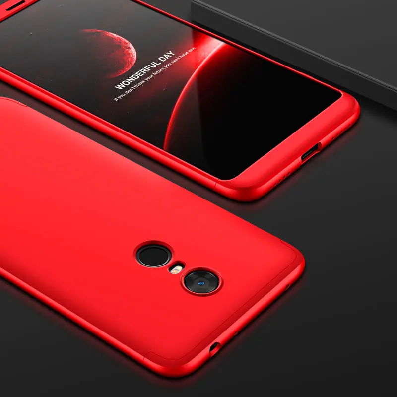 Red mi Note 5 360 чехол Red mi 5 Plus 360 Защита всего тела чехол матовый Жесткий Чехол для Xiao mi Red mi 5 Plus 4X Red mi Note 5A Note5