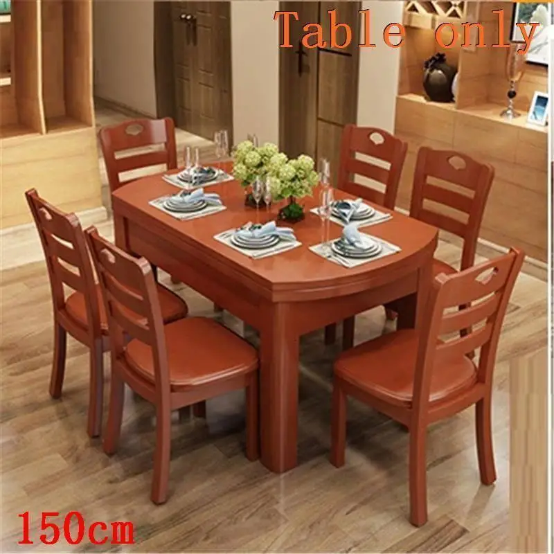 Eet Tafel Dinning Set Eettafel Esstisch Meja Makan Tavolo Da Pranzo Redonda деревянный стол Mesa Tablo обеденный стол