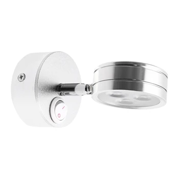 

3W Modern LED Wall Light Adjustable Ceiling Bedside Reading Lamp Wall Lamp Fixture Indoor Bedroom Hallway Light
