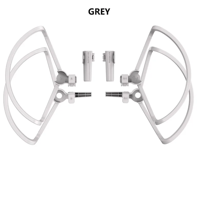 Grey 2IN 1 защита пропеллера с посадочными шестернями пропеллеры защитные кольца протекторы для DJI Mavic Mini Drone аксессуары - Цвет: Grey