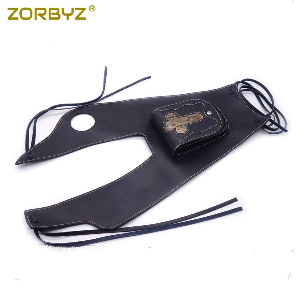 ZORBYZ черная мотоциклетная искусственная кожа правая крышка бака панель крышка сумка для Yamaha XVS650 1999-2007