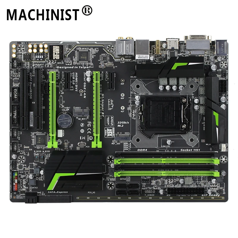 

For Gigabyte G1.Sniper B7 Desktop motherboard MB Intel B150 LGA 1151 ATX DDR4 64GB M.2 SATA3.0 USB3.0 100% fully Tested