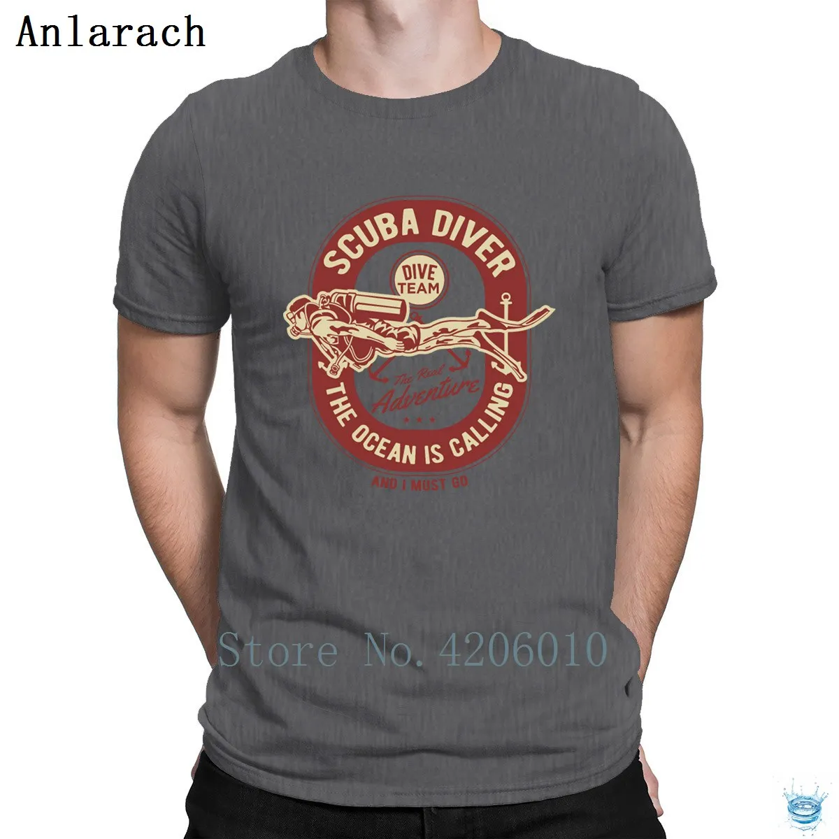 Scuba Diver Divings Dives Ocean T-Shirts Spring Homme Cheap Design T Shirt For Men Quirky Cotton Fashion Letters