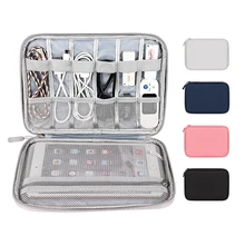 Travel Cable Organizer Bag Digital Storage Bag Box Waterproof Electronic Accessories Pouch Gadget USB Headphone Power Bank Case