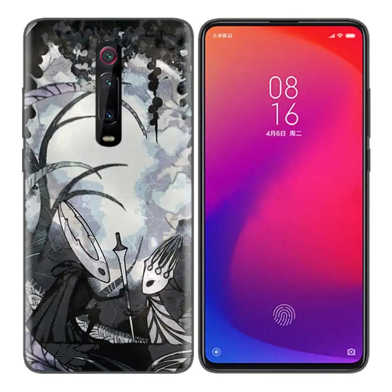 Небесно-голубой Черная мягкая силиконовая сумка чехол для Xiaomi mi 9T CC9 Red mi 4 4X5 6 6A 7 7A Note Plus K20 Pro F1 Tampa Fall Cas Hollow Knight - Цвет: Небесно-голубой