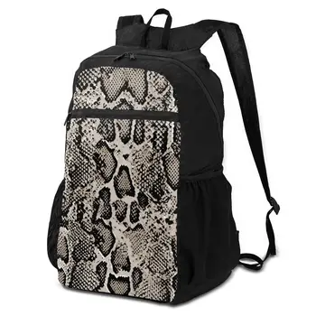 

OLN Ultralight Backpack Vintage Snake Skin Foldable Packable Sport Bag for Outdoor Travel Camping Hiking Cycling with Pouch