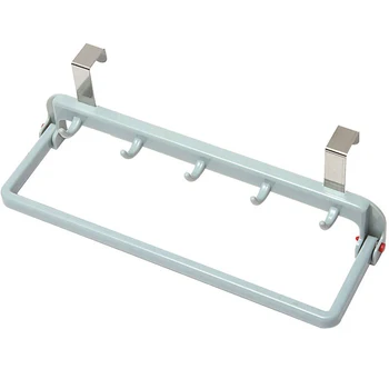 

Punch-free Foldable Cabinet Door Hook Kitchen Rag Hanger Towel Rack Storage Holder FPing