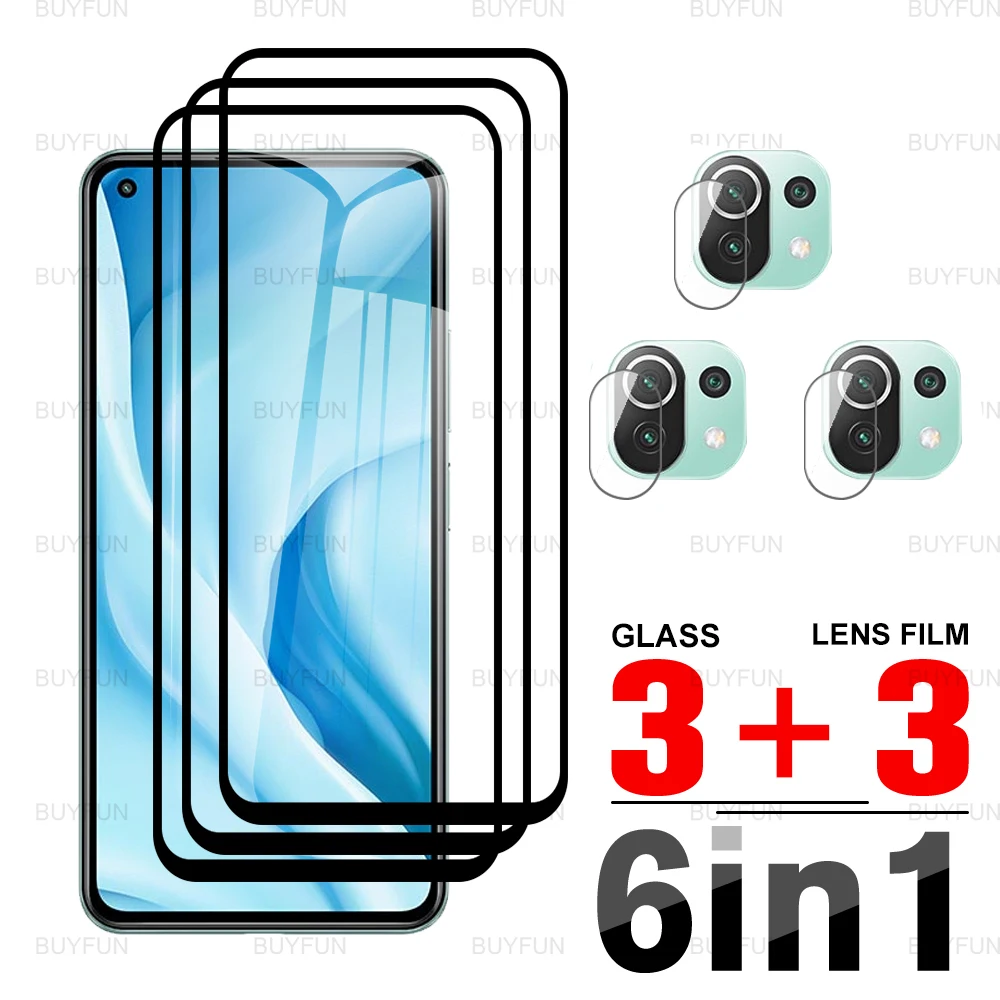 For Xiaomi Mi 11 Lite 5G Front Screen Protector Glass For xiomi xaomi xiami mi 11 lite 4G Tempered Protective Camera Lens Glass 1