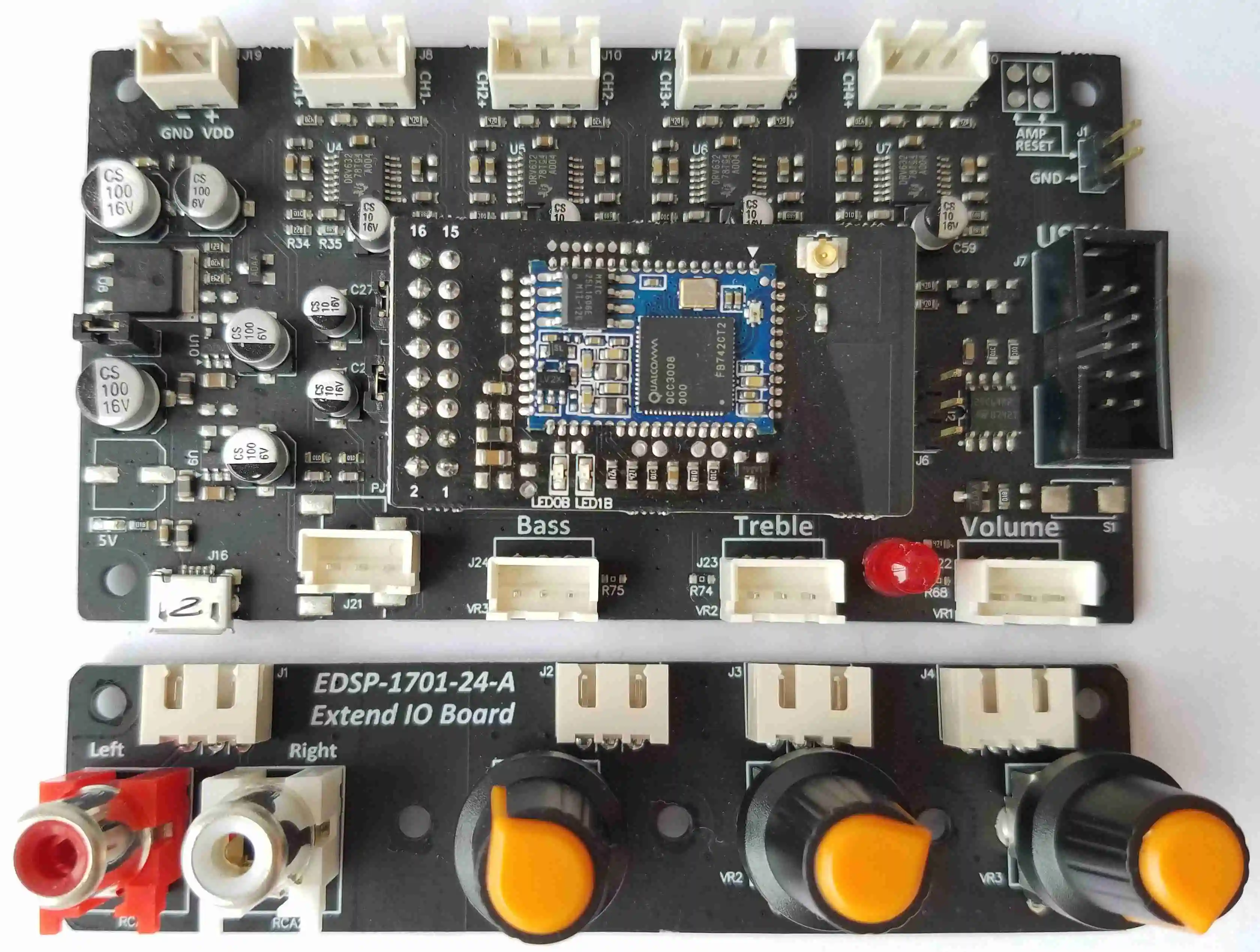 ADAU1701 Sigma DSP Audio Processing Board / Front Board / USBi Board-4 Channels Input 4 Channels