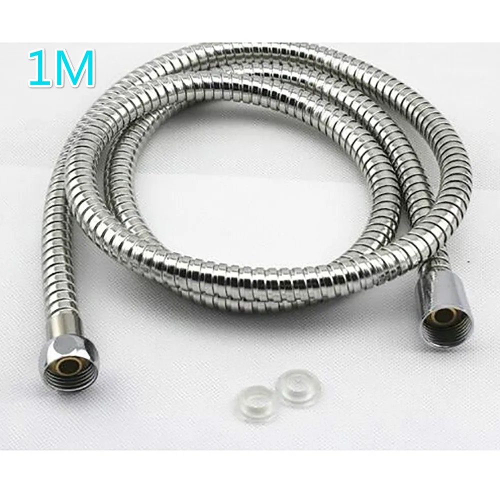 1m steel cap hose Насадка для душа труба фиксированная База 1 М 1,5 м 2 м метр Ванная комната Нержавеющая сталь Взрывозащищенная трубка зашифрованный взрывозащищенный шланг - Цвет: 1m steel cap hose