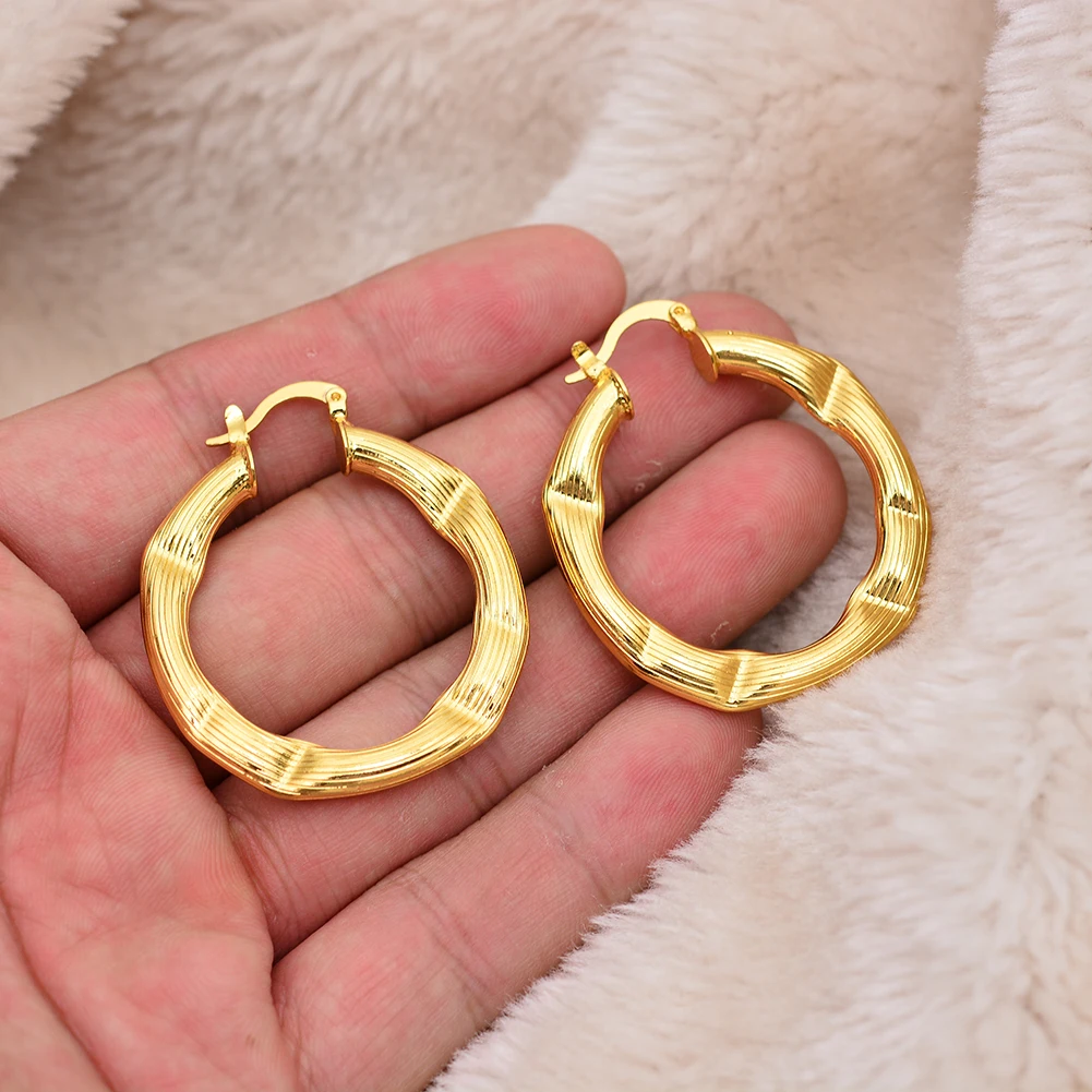 Новый Дубай руководство Золото Цвет серьги для Для женщин украшения Эфиопия