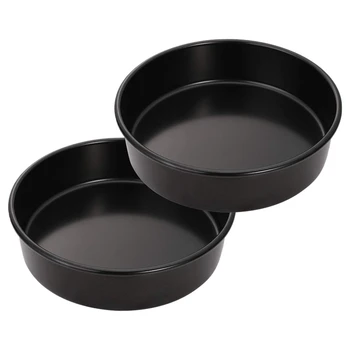 

2 Pack 6 Inch Round Cake Pan Set Nonstick Baking Cake Pans Dishwasher Safe Tray