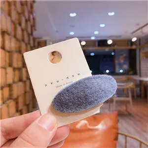 Blue Oval Твердая войлочная ткань, детские заколки для волос, модные заколки для волос BB, заколки для девочек, детские боковые заколки для волос аксессуары - Цвет: Blue Oval
