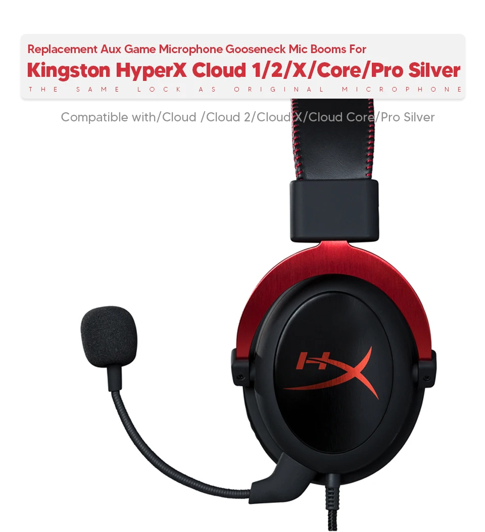 Микрофон Cloud 2, сменный, 3,5 мм, для игровой гарнитуры Kingston HyperX  Cloud 2 ii X CloudX Cloud Core Cloud Pro | Электроника | АлиЭкспресс