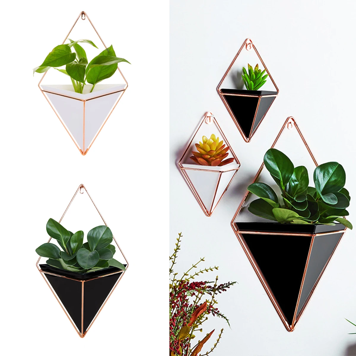 Акриловый цветочный горшок железные подвешивающие растения для помещения