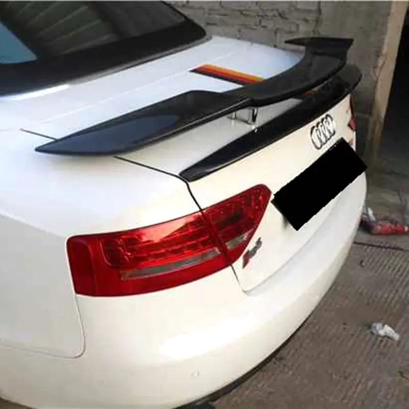 Спойлер из углеродного волокна для Audi A5 черное украшение в виде хвостового крыла задний багажник спойлер для audi a5 Карбон Седан GT спортивный стиль